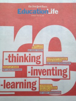 photo of the cover of the education life supplement